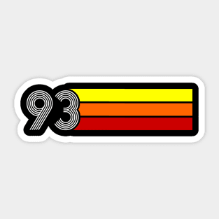 Retro 1993 Styleuniversal Sticker